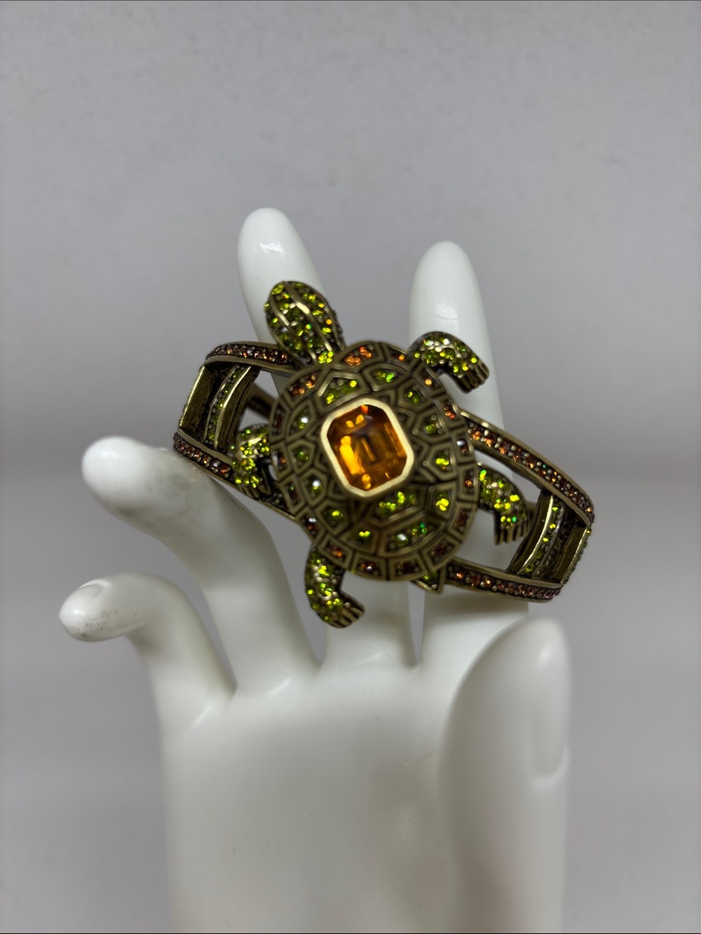 Adorable Heidi Daus Turtle Cuff Bracelet